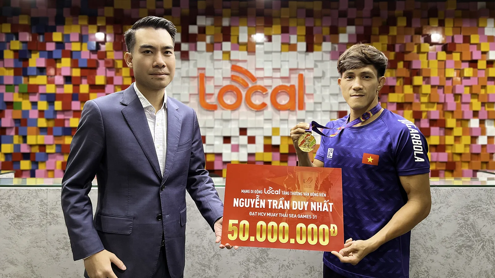 Mạng di động Local “thưởng nóng” Nguyễn Trần Duy Nhất HCV SEA Games 31